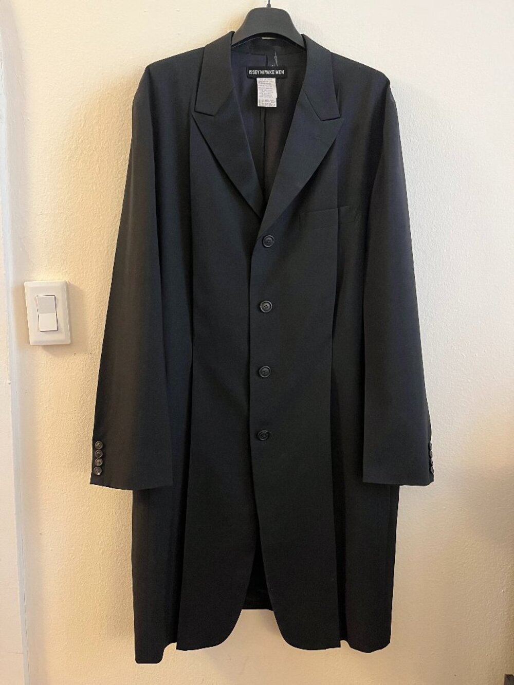 Issey Miyake Wool Overcoat FW99 collection Size XL